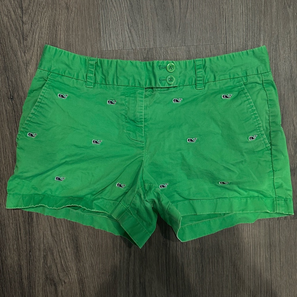 Vineyard Vines Green Whale Shorts